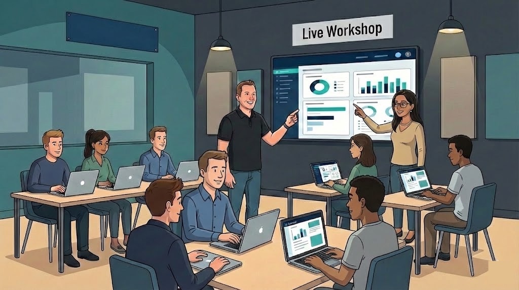 Workshop instructors Jeff Sauer and Manisha Mistry